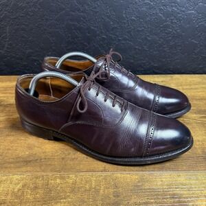 Alden 905 Perf Tip Bal Oxford Shoes Mens Size 9.5 B/D Oxblood Leather Dress